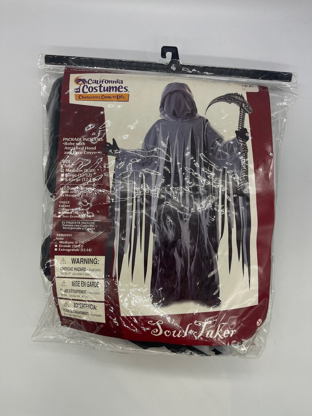 California Costumes Soul Taker Kids Halloween Costume Size Medium